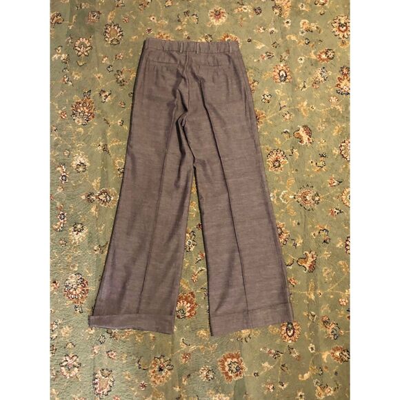 🧺Elevenses Anthropologie Purple Wide Leg Trousers, size 8 - Picture 2 of 4